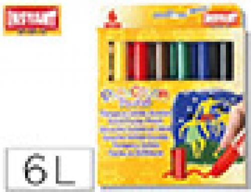 Guache solido em barra instant pocket escolar caixa de 6 cores sortidas , Instant , 74075 , 8414213105117